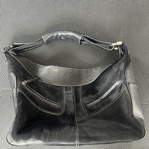 Tod’s Micky bag - Black Leather & Pony Hair Shoulder Bag